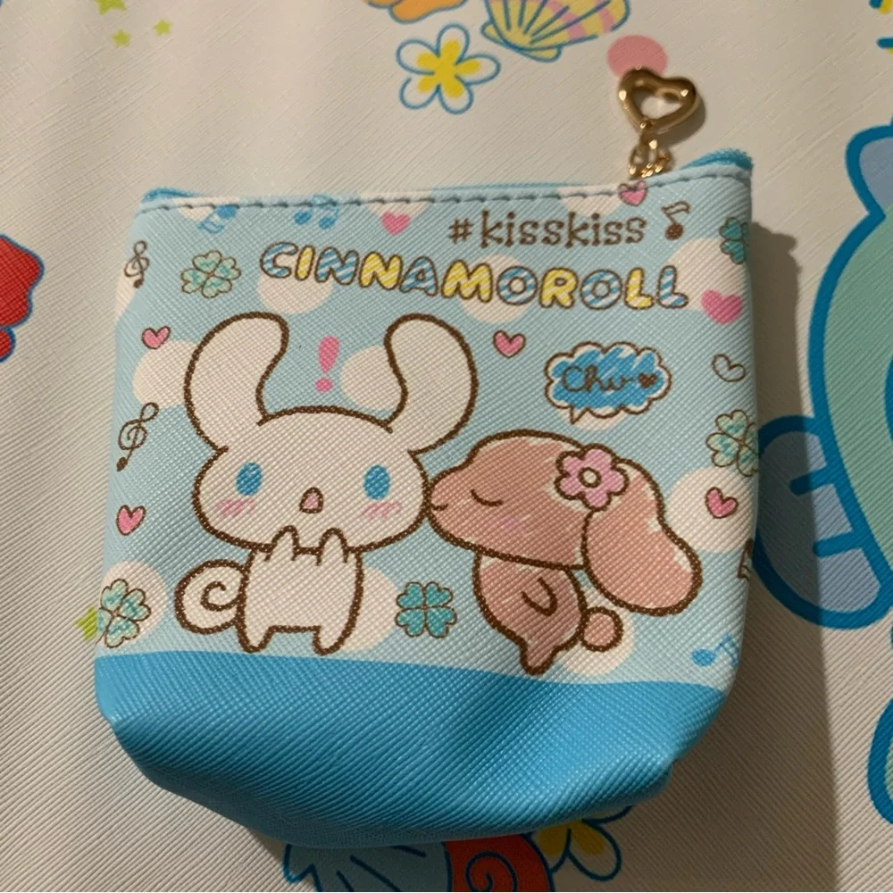 Cinnamoroll Blue Double Sided Design Zip Coin Purse